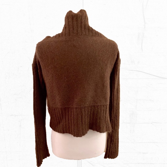 Free People Cozy Brown Mohair Cardigan L - Picture 2 of 6